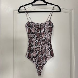 Snake Print Body Suit